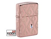 Bật Lửa Zippo 49702 Armor Geometric Diamond Pattern Design - Chính Hãng 100%