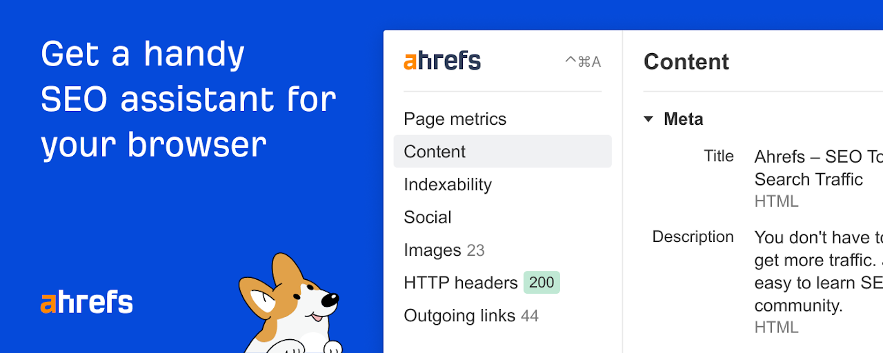 Ahrefs SEO Toolbar Preview image 2