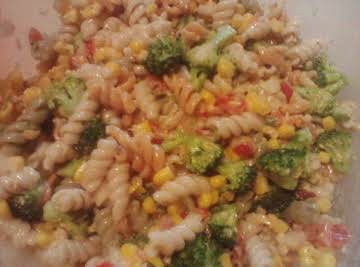 Creamy Garden Veg Pasta Salad