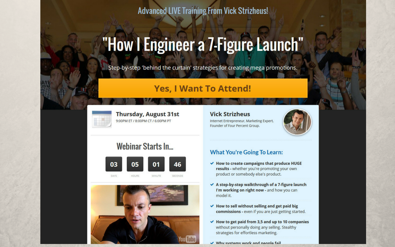 Special free 7 figure launch webinar Preview image 0