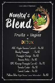 Novelty's Cafe-106 menu 1