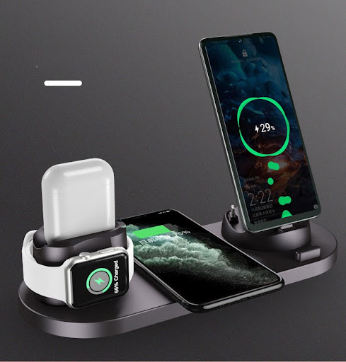 Title 3, Six-in-one wireless charger for mobile phones S...