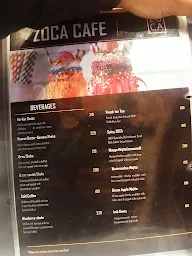 ZOCA Cafe menu 3