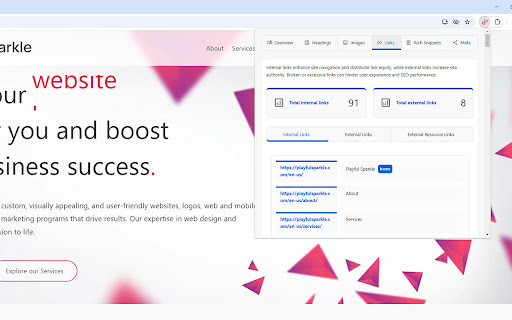 Playful Sparkle SEO Audit screenshot 3