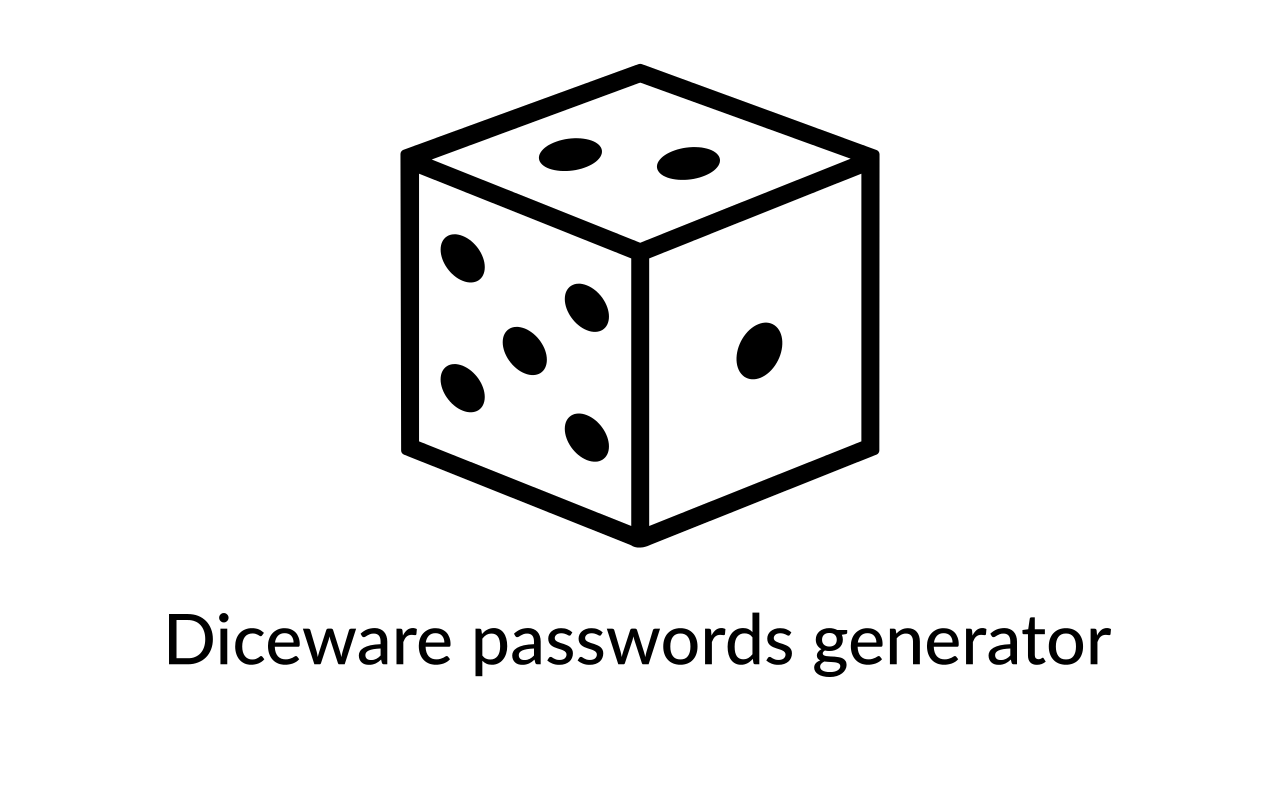 Diceware passwords generator Preview image 0