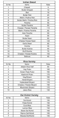 The Indian Pakwan menu 2