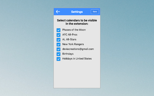 Quick View for Google Calendar