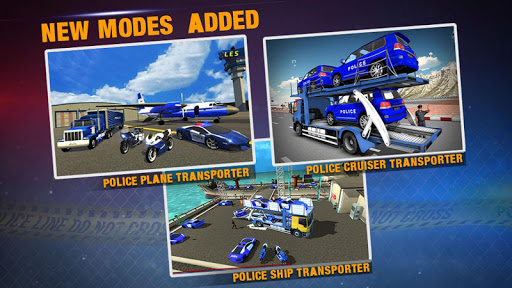 Police Plane Transporter Game