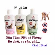 Sữa Tắm Trị Ve Rận Bọ Chét Chó Mèo Hantox Shampoo 200Ml