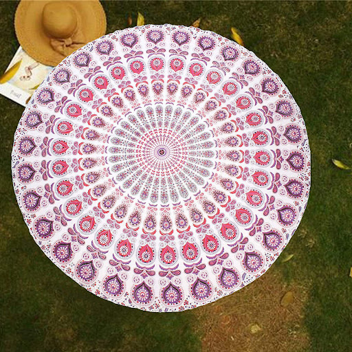 Title 5, Microfiber Beach Quick-drying Tassel Printed Sh...
