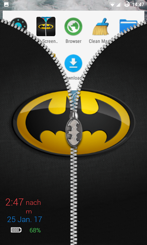 Bat Zipper Lock Screen HDのおすすめ画像3