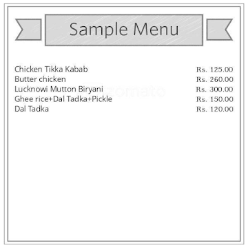 The Lucknow Kitchen menu 