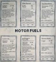 Motor Works & Brewing Company menu 1