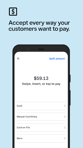 Screenshot Square Point of Sale: Payment