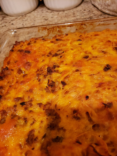 Ready to eat a delicious casserole.
