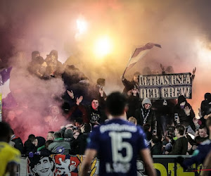 Les Mauves ont été accueillis par leurs supporters à Neerpede