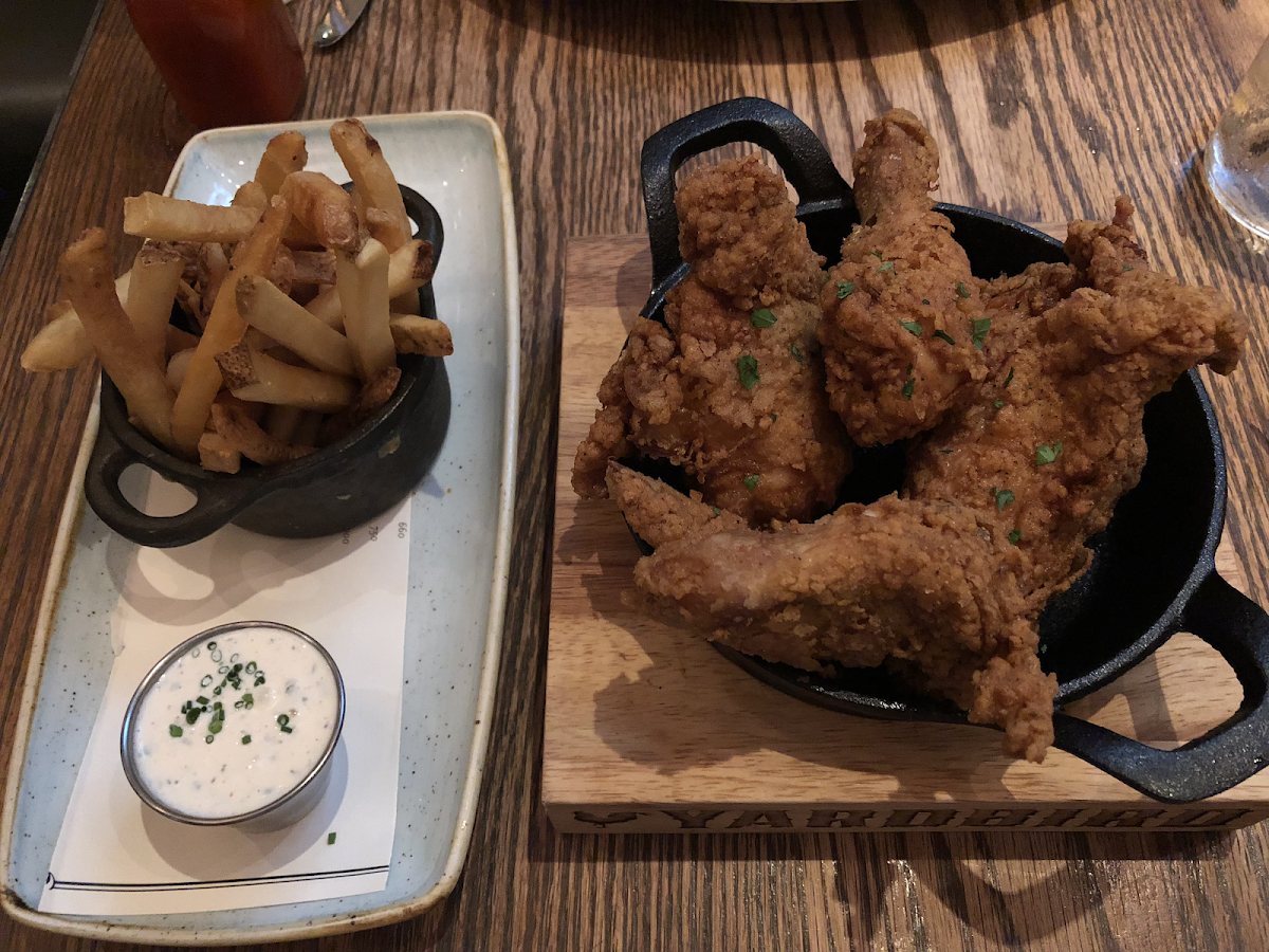 GF chicken and fries.