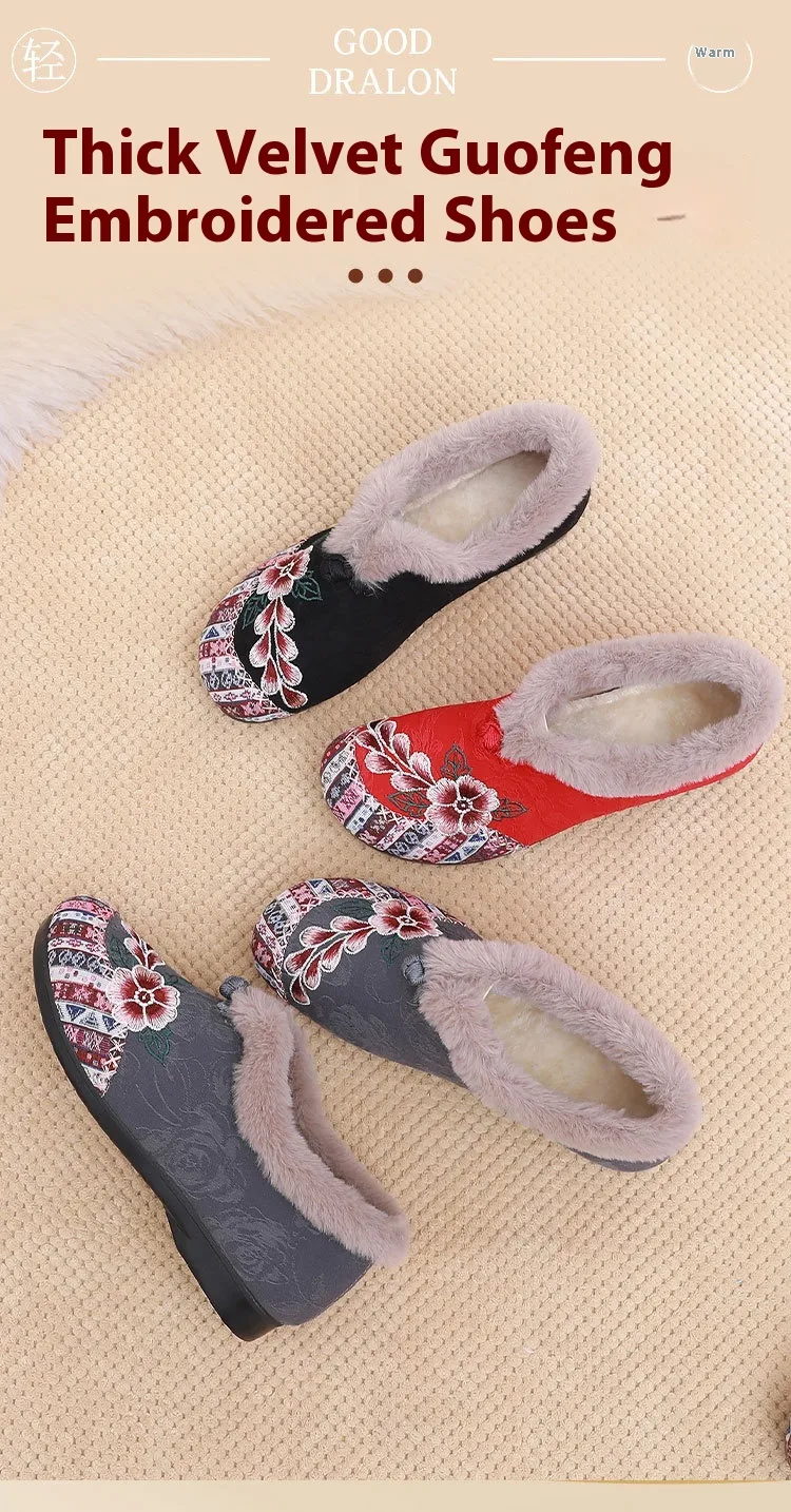 Title 6, Dames katoenen gevoerde schoenen met fleece voe...