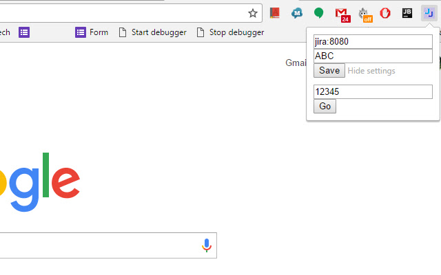 Jira Issue Opener chrome extension
