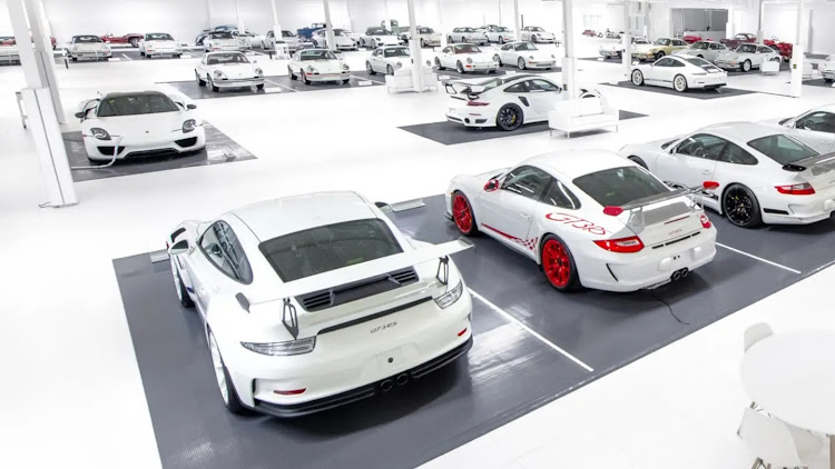 The whites collection of Porsche will be auctioned in December 2023. Picture: SUPPLIED