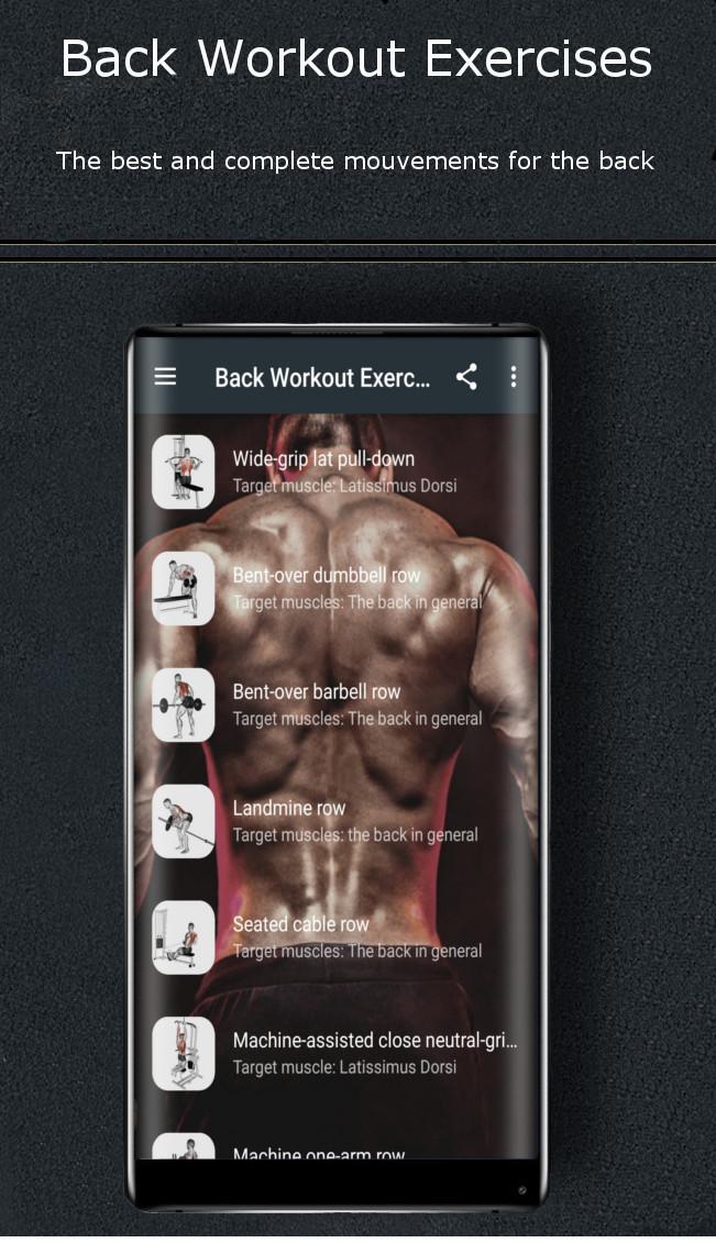 Взломанные приложения для тренировок. Back exercises приложение. Back Workout. Wide back Workout. Back exercises для APK версия.