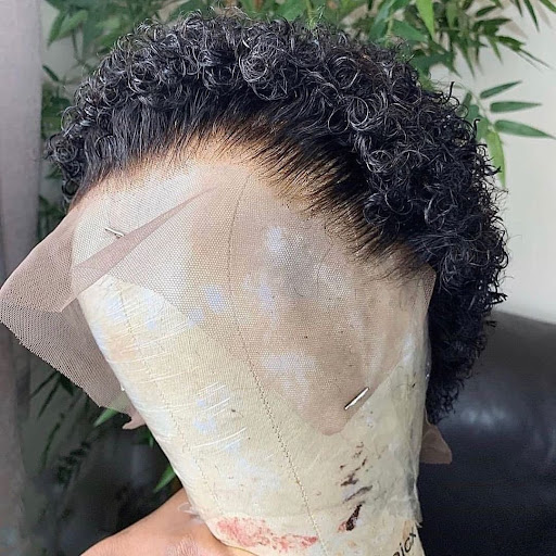 Title 2, Cut Real Hair Front Lace Wig Custom Cut Natural...