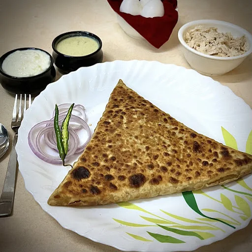 Egg With Chicken Paratha