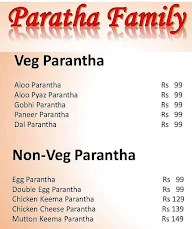 Paratha Family menu 1