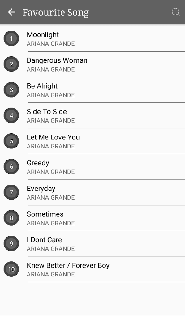 All Ariana Grande Album Songs Lyrics 2 Apk Download Com Blackbird Arianagrande Apk Free - greedy lyrics ariana grande roblox id