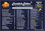 Sandwich Station menu 1