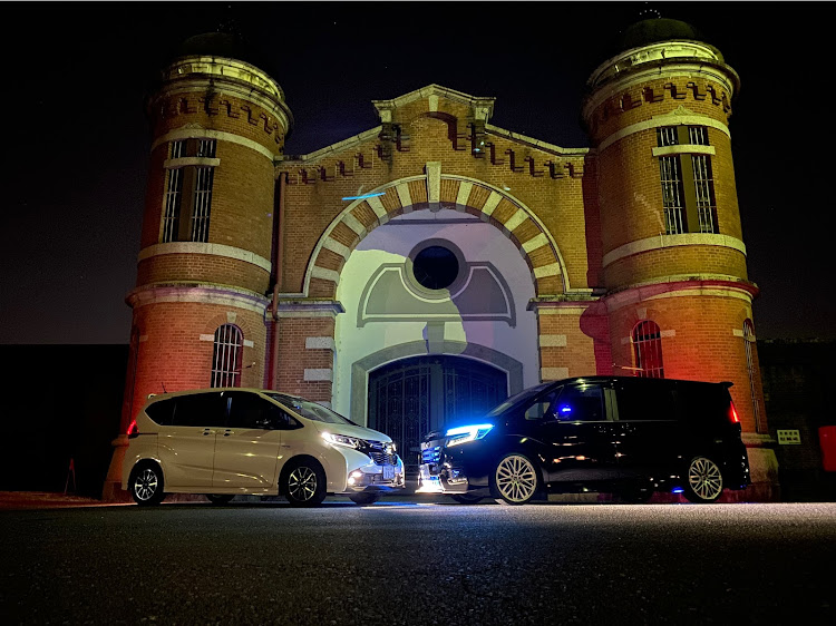 フリードの平城宮跡からの奈良少年刑務所・夜は蒸し暑い・テカテカボディ・楽しい時間はあっという間！・カーチューンでの出会いに感謝に関するカスタム事例の投稿画像4枚目
