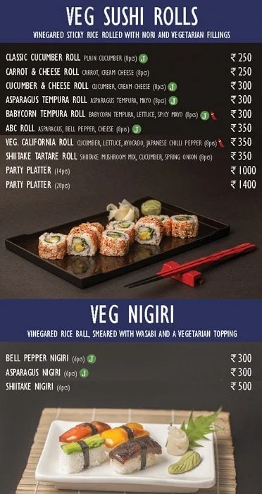 Sushi And More menu 