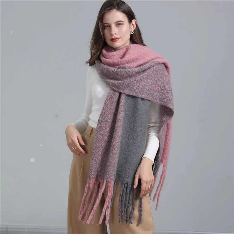 Title 2, Bufanda térmica engrosada a la moda para mujer