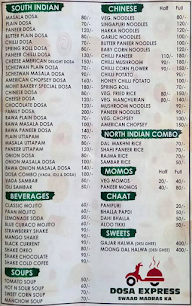 Dosa Express menu 2