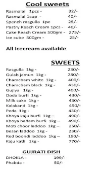 Aggarwal Sweets menu 1