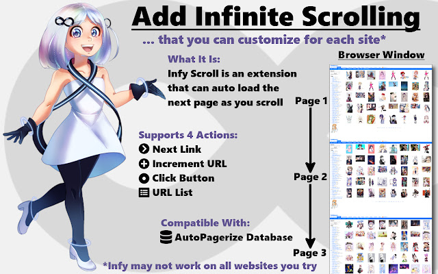 Infy Scroll chrome extension