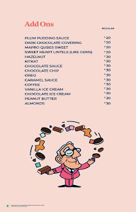 Keventers - Milkshakes & Desserts menu 1