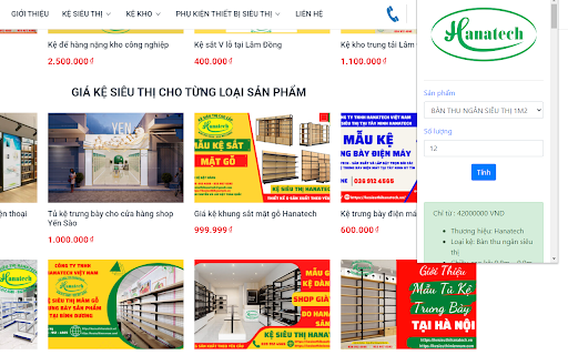 Kệ siêu thị Hanatech