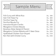 Mangalore Kitchen menu 1