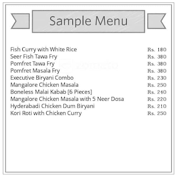 Mangalore Kitchen menu 