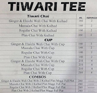 Tiwari Tea Shop menu 2