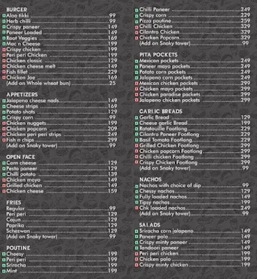 FoodFlixx menu 