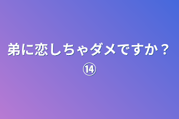 弟に恋しちゃダメですか？⑭