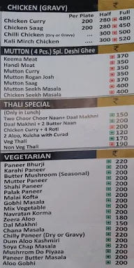 Chawla Chicken menu 2