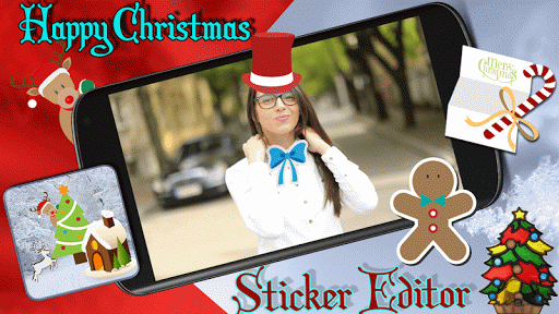 Happy Christmas Sticker Editor