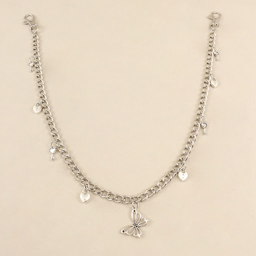 Title 6, Versatile Metal Chain Love Pants Chain Lock Key...