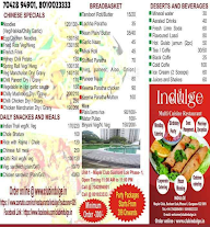 Club Indulge menu 1