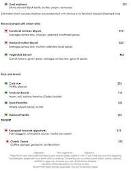 Courtyard By Marriott menu 3