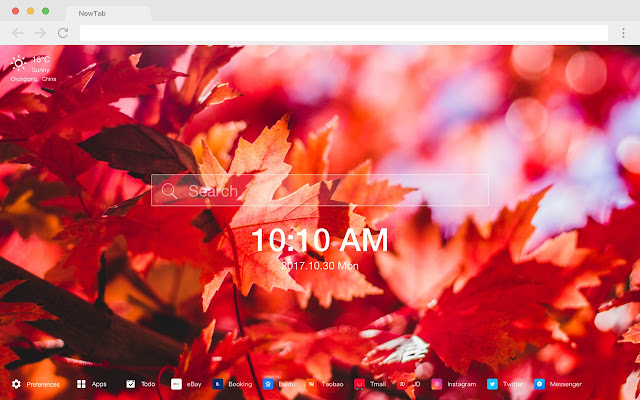 Maple Leaf New Tab Page HD Wallpapers Themes