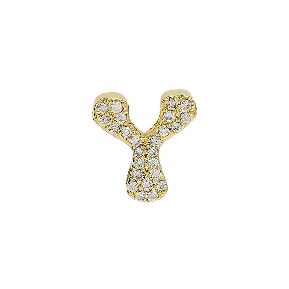 18K Messing Micro-inlay DIY Naam 26 Hangers Maak Unieke Sieraden met Duurzame en Schitterende Initialen voor Jezelf